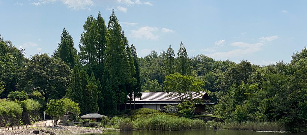 Japanese garden in Expo 2005 Aichi Commemorative Park.