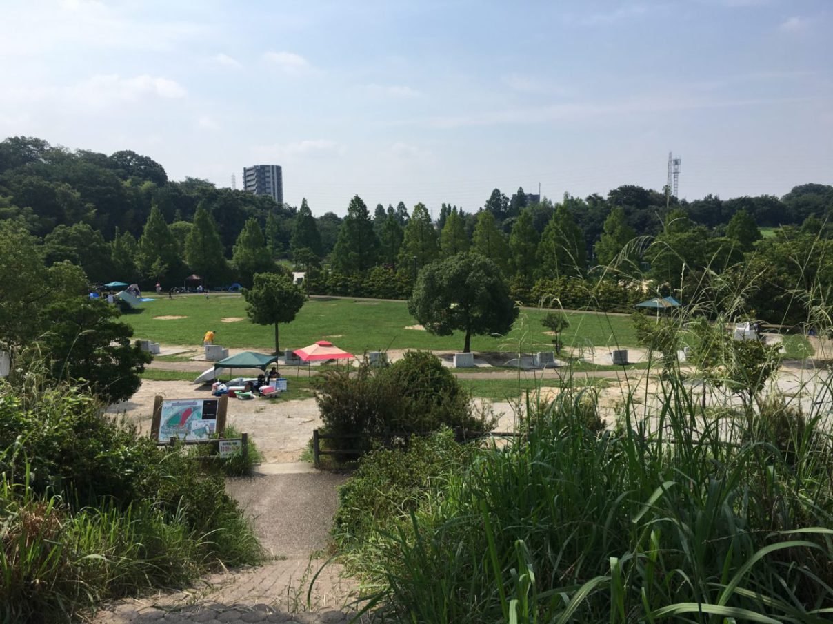 大高緑地デイキャンプ場の様子